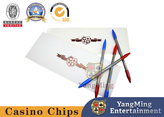 بطاقات تسجيل لعبة الباكارات الترفيهية لنادي الكازينو المخصصة حديثًا من الشركة المصنعة، 50 ورقة لكل كتاب