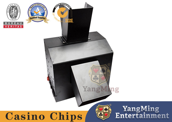 All Black Metal Iron Single-Port Poker Card Paper Automatic Shredding Machine